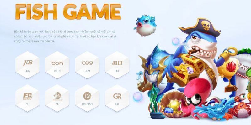 Top 4 nhà cung cấp game hàng đầu cho sảnh bắn cá